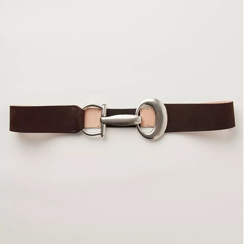 NWT Free People Edge Of Town Belt Sz Large Chocolate